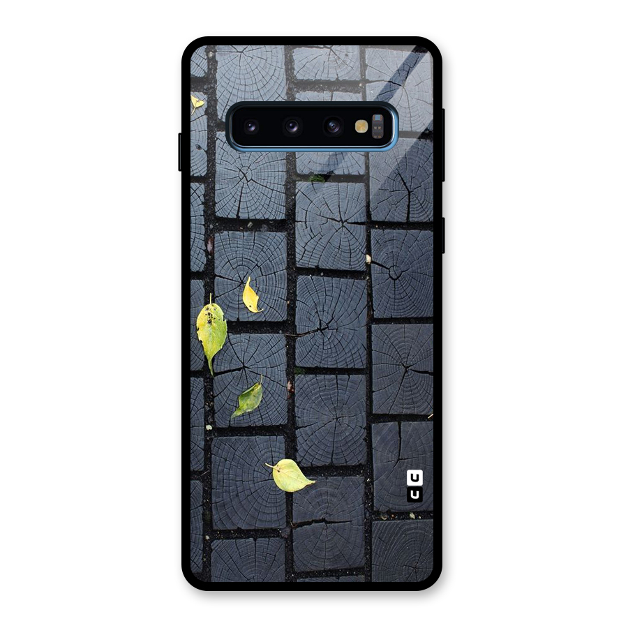 Leaf On Floor Glass Back Case for Galaxy S10