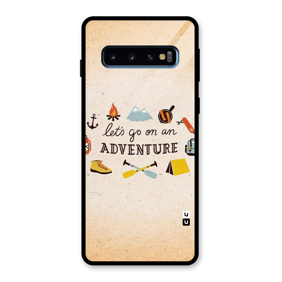Lets Adventure Life Glass Back Case for Galaxy S10