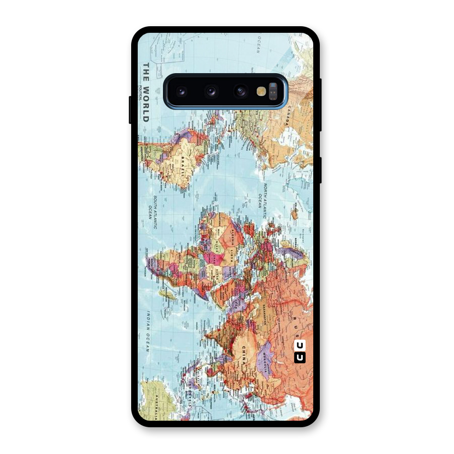 Lets Travel The World Glass Back Case for Galaxy S10