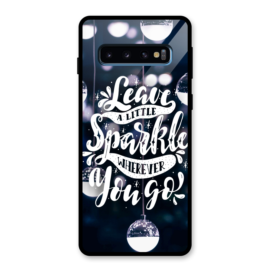 Little Spark Glass Back Case for Galaxy S10