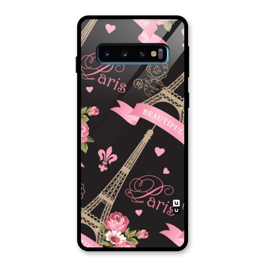 Love Tower Glass Back Case for Galaxy S10
