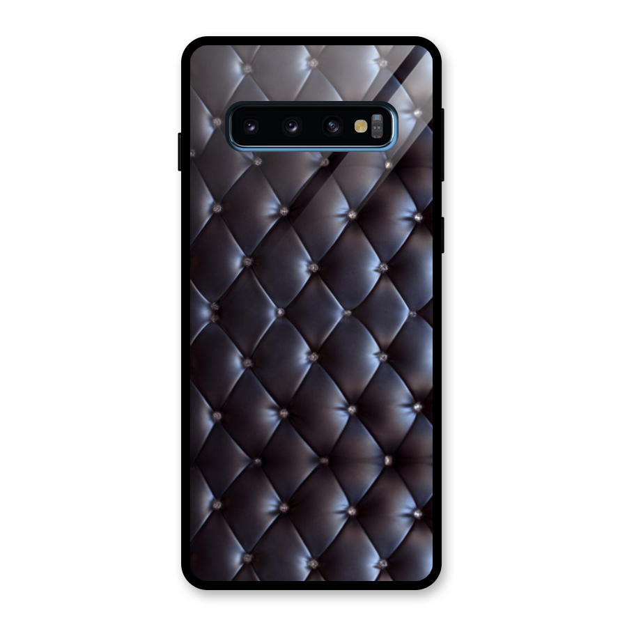 Luxury Pattern Glass Back Case for Galaxy S10