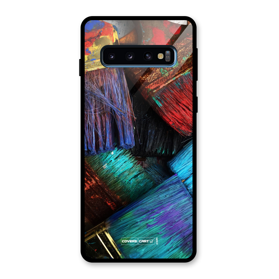 Magic Brushes Glass Back Case for Galaxy S10