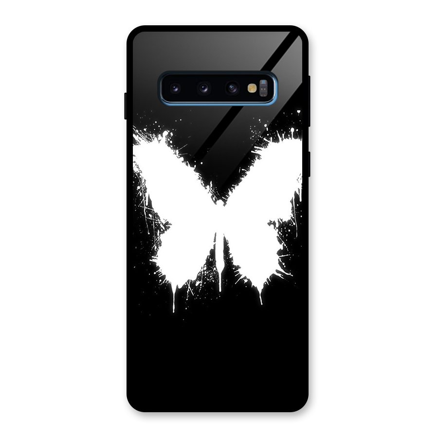 Magic Butterfly Glass Back Case for Galaxy S10