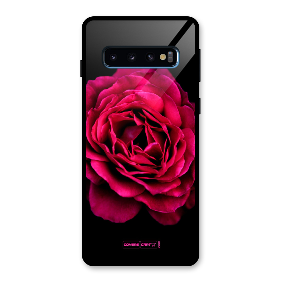 Magical Rose Glass Back Case for Galaxy S10
