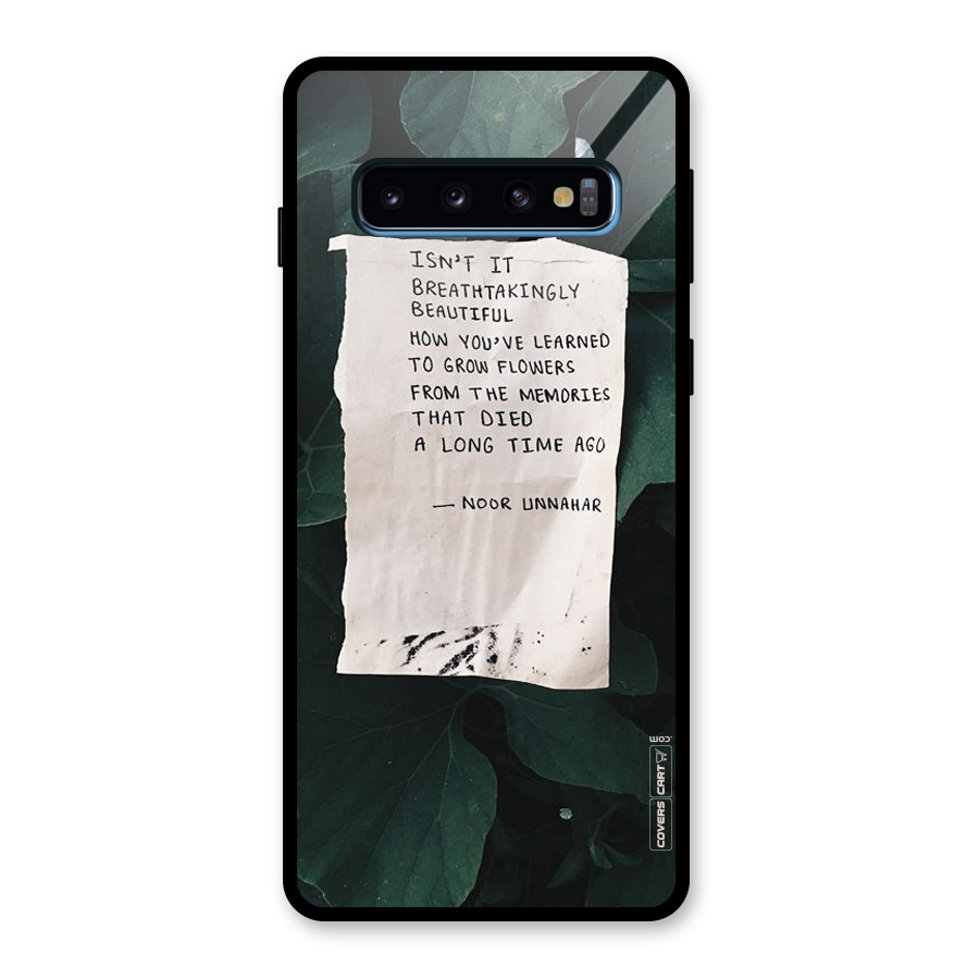 Memories Glass Back Case for Galaxy S10