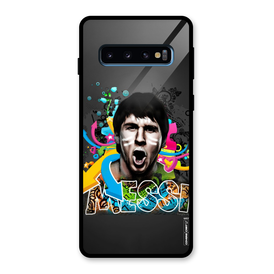 Messi For Argentina Glass Back Case for Galaxy S10