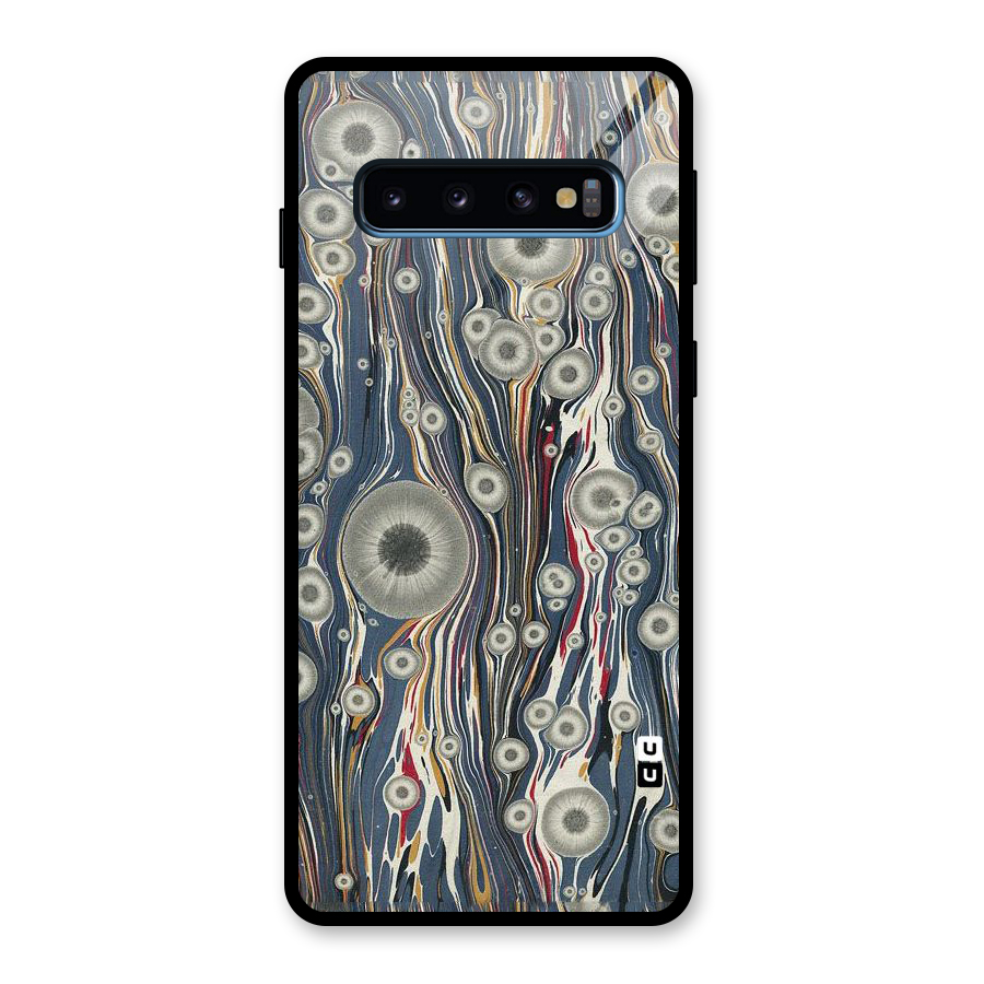 Mini Circles Glass Back Case for Galaxy S10
