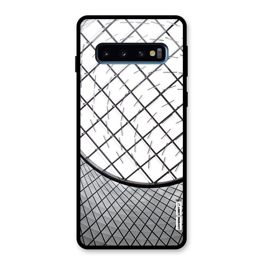 Modern Abstract Pattern Glass Back Case for Galaxy S10