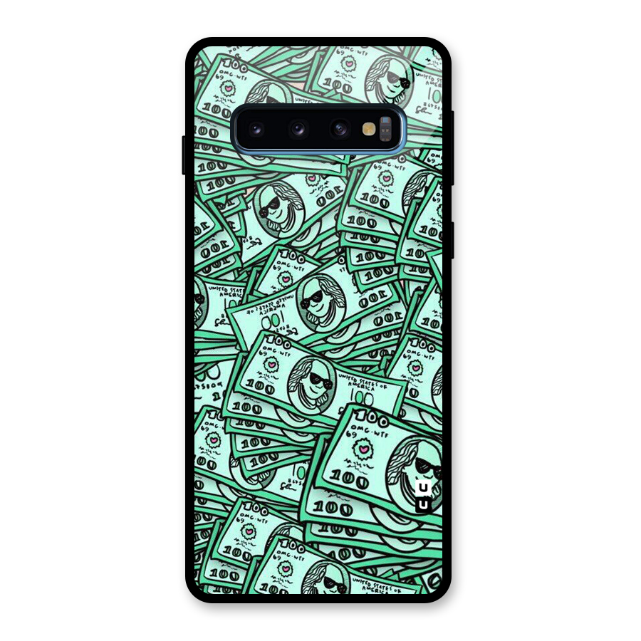 Money Swag Glass Back Case for Galaxy S10