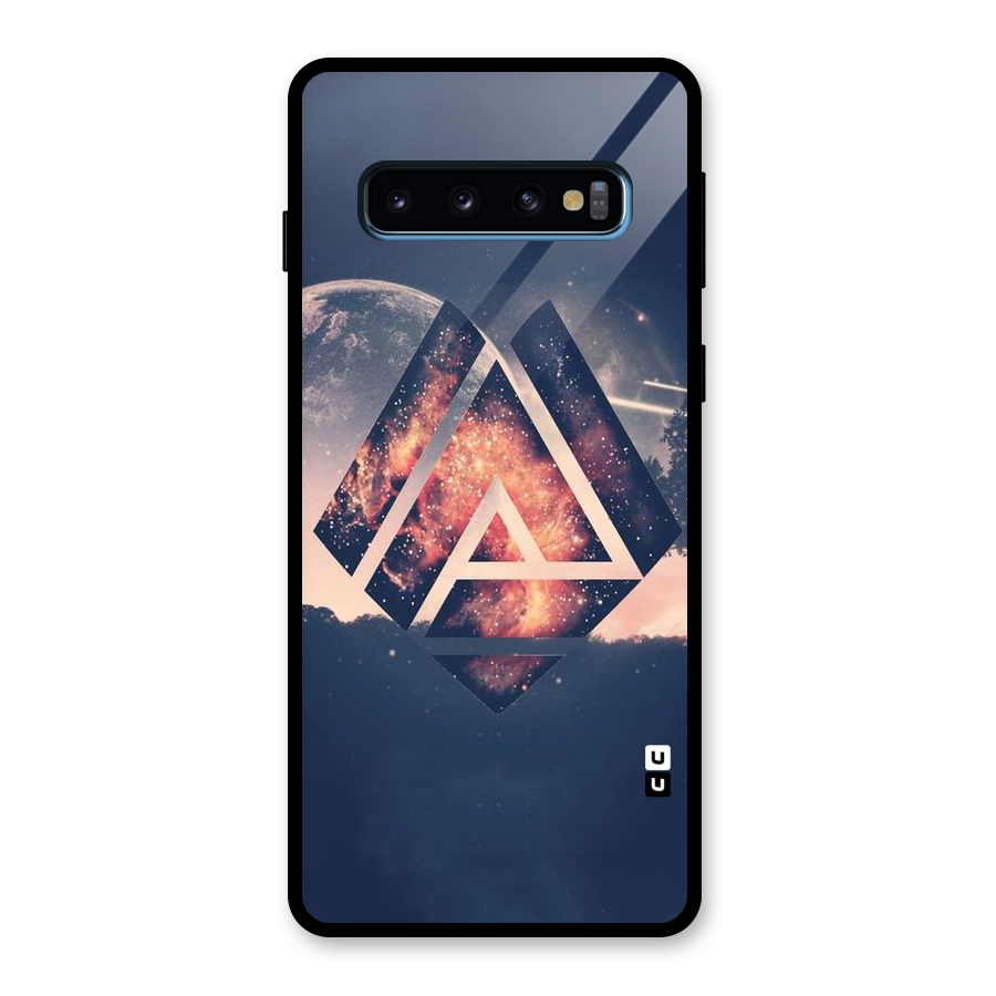 Moon Abstract Glass Back Case for Galaxy S10