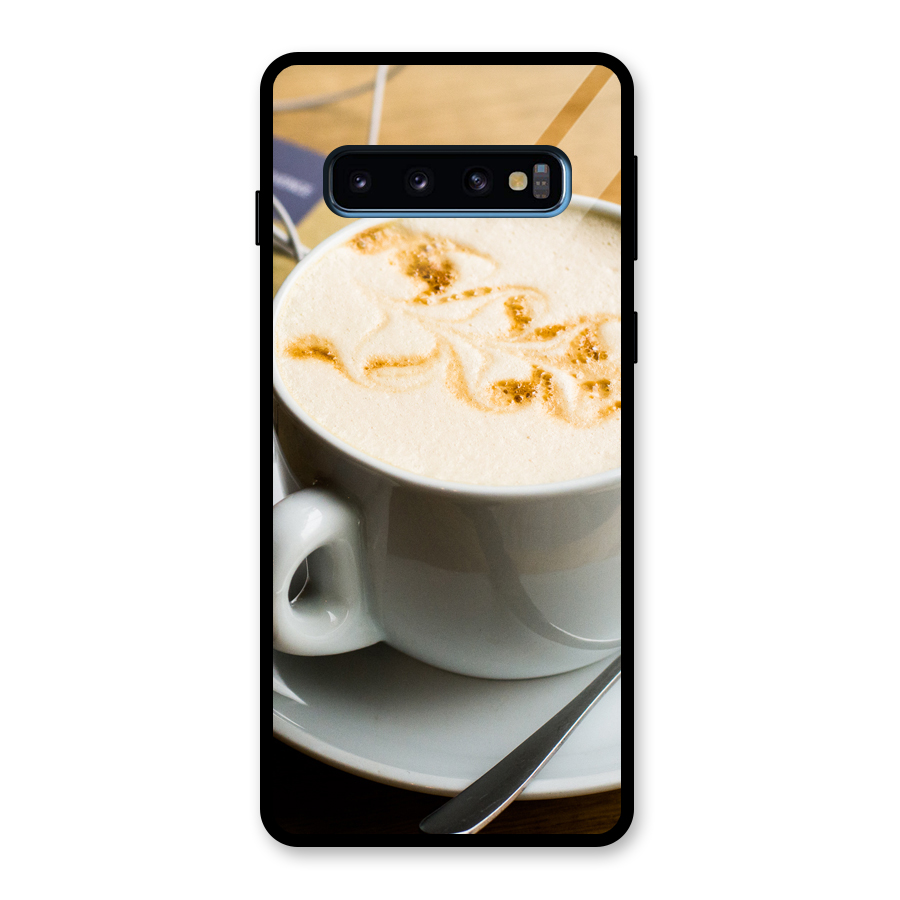 Morning Coffee Glass Back Case for Galaxy S10