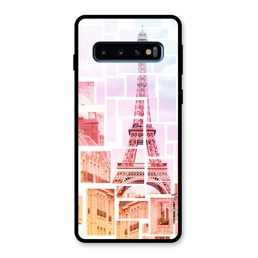 Mosiac City Glass Back Case for Galaxy S10