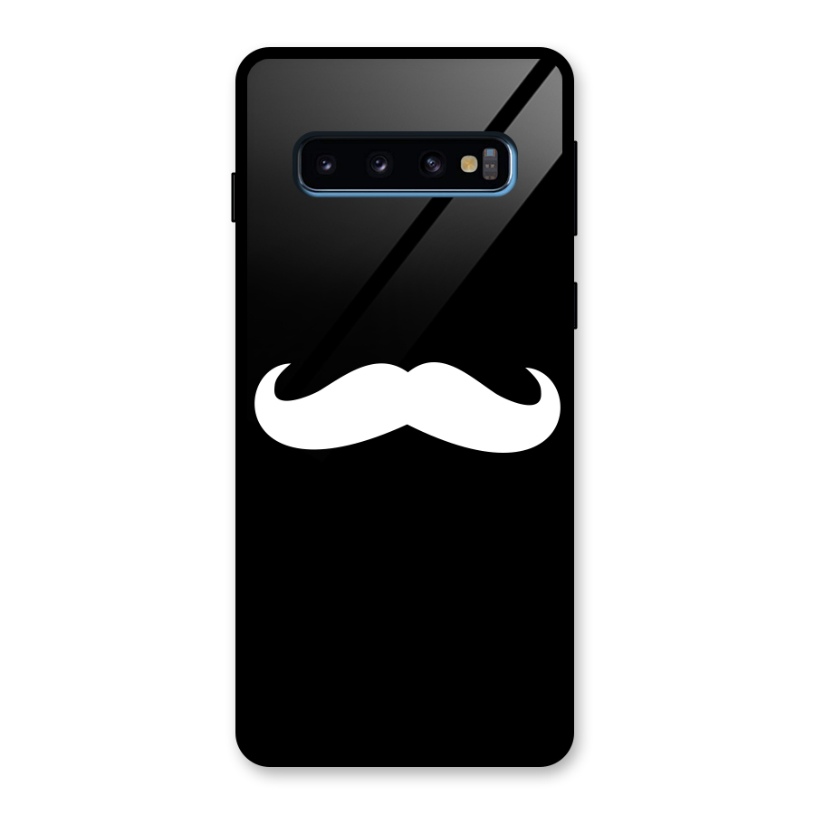 Moustache Love Glass Back Case for Galaxy S10