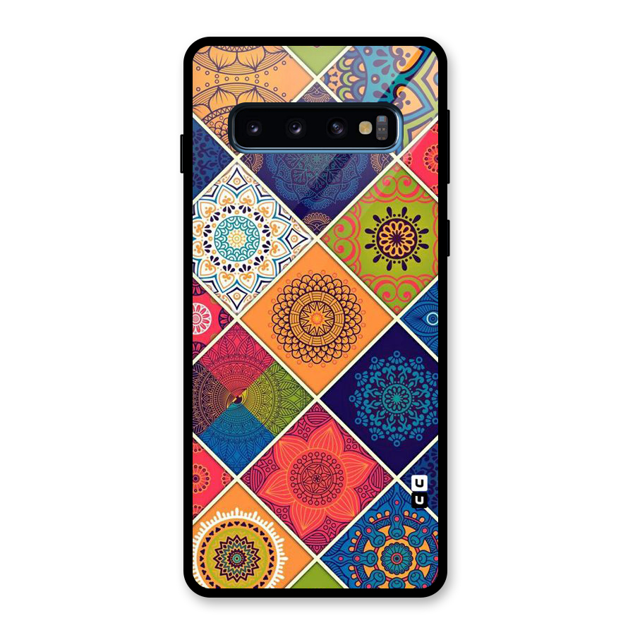 Multi Designs Glass Back Case for Galaxy S10