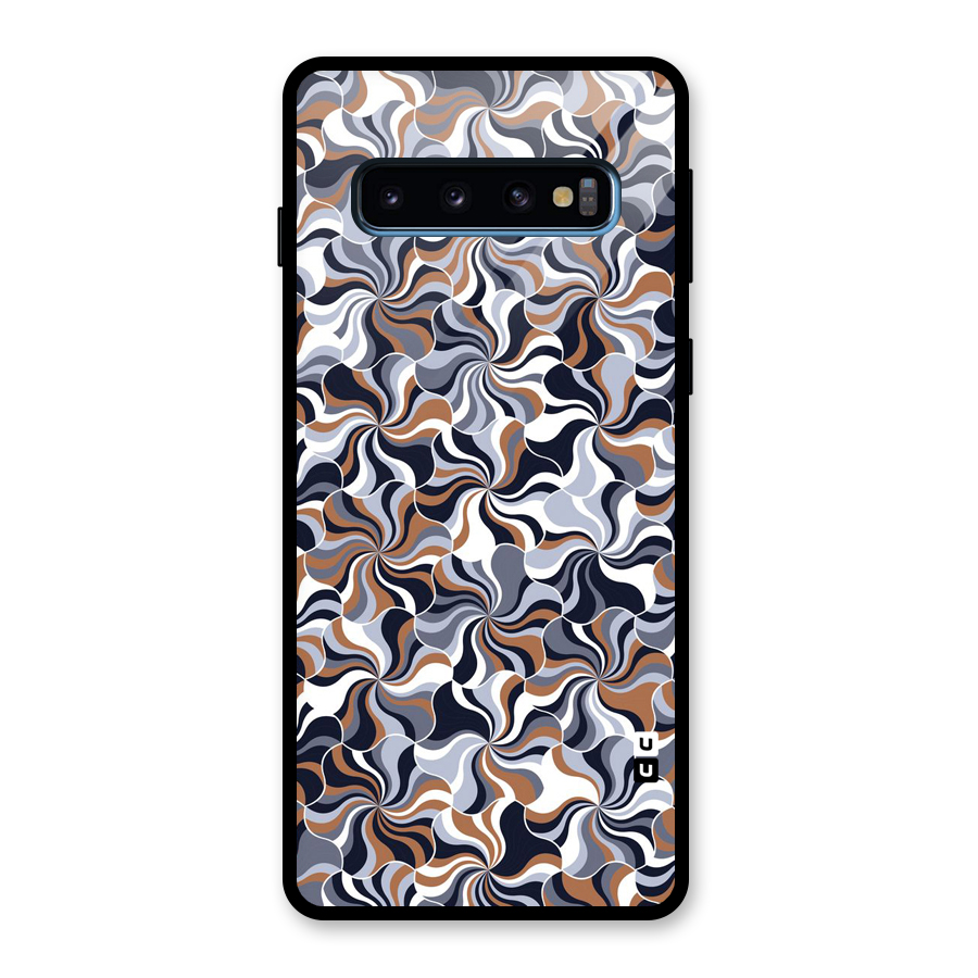 Multicolor Swirls Glass Back Case for Galaxy S10