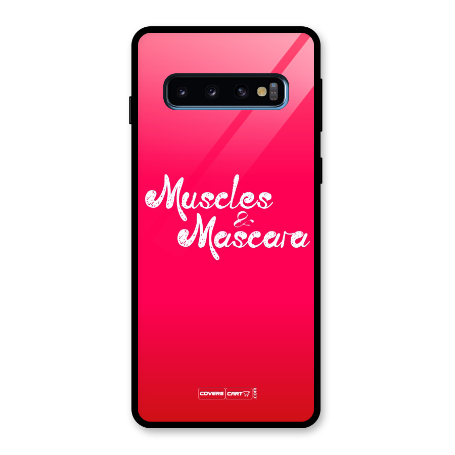 Muscles and Mascara Glass Back Case for Galaxy S10