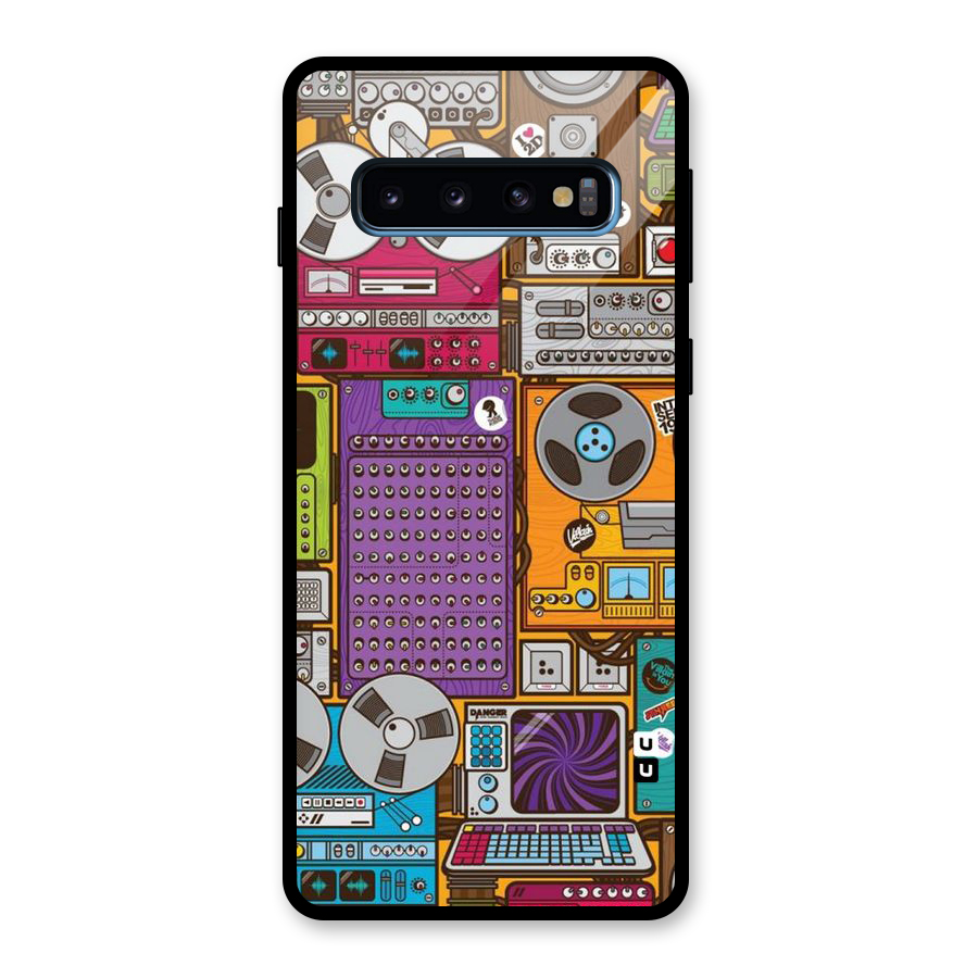Music Decks Glass Back Case for Galaxy S10