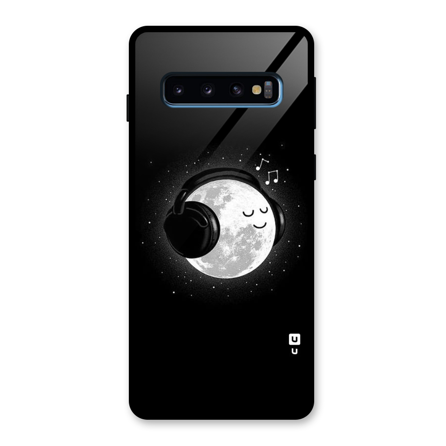 Music World Enjoying Glass Back Case for Galaxy S10