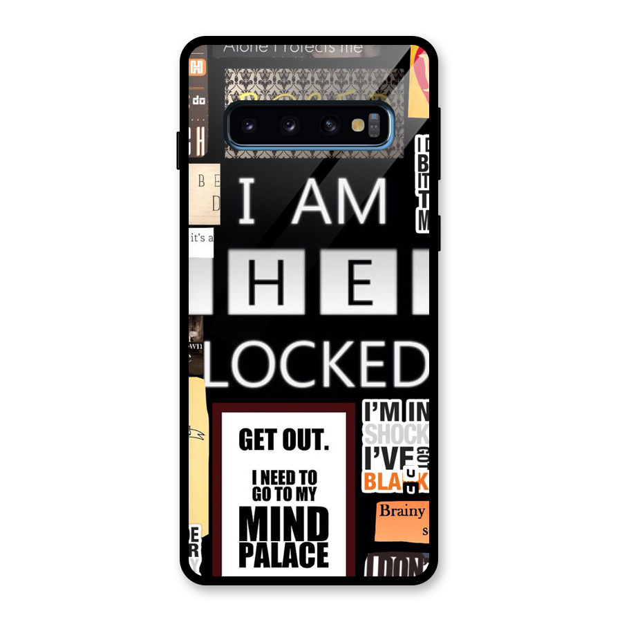 Mystery Pattern Glass Back Case for Galaxy S10