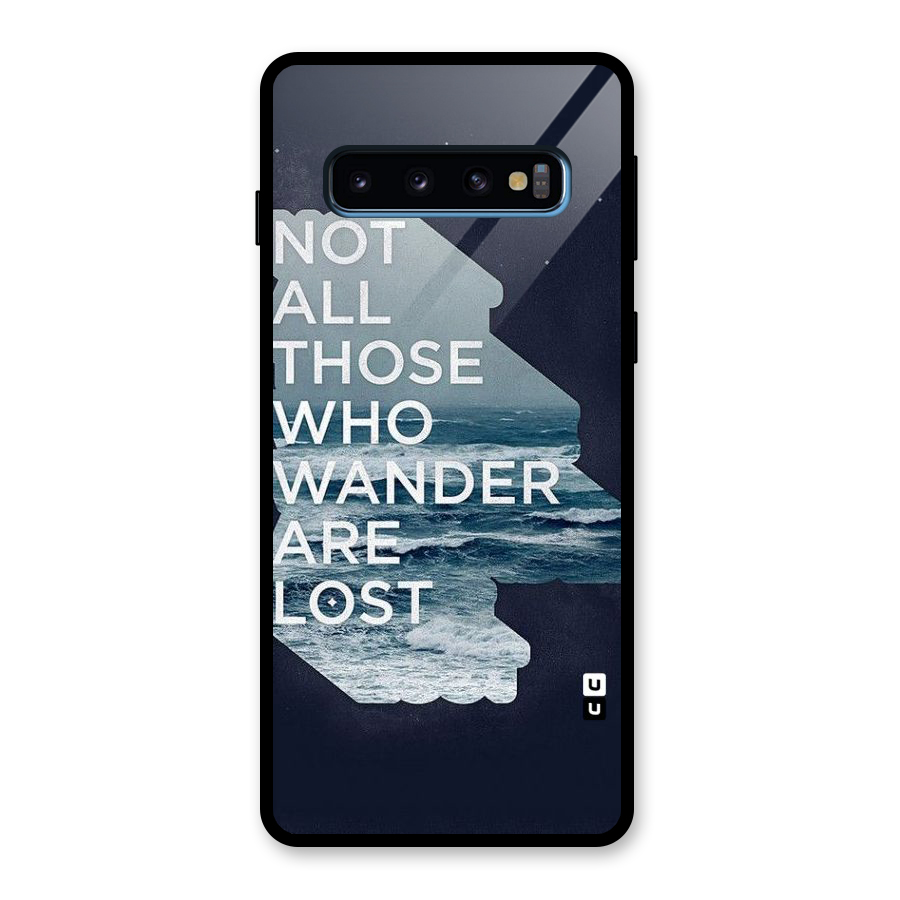 Not Lost Glass Back Case for Galaxy S10