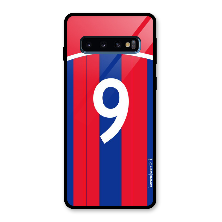 Number 9 Jersey Glass Back Case for Galaxy S10