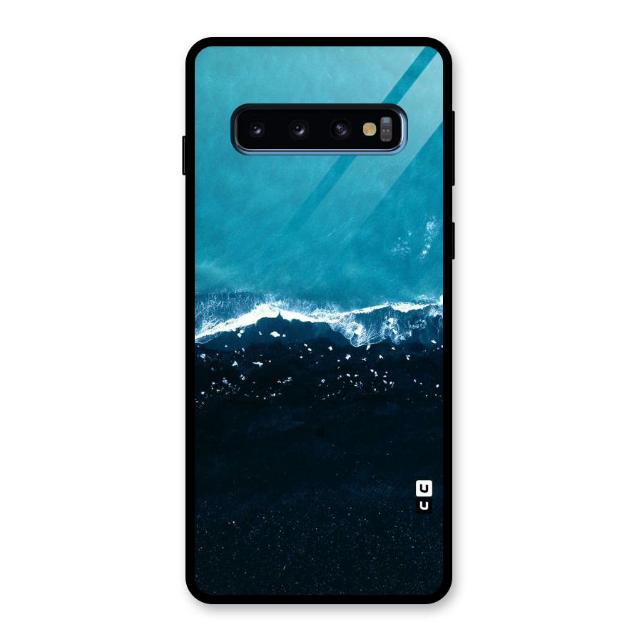 Ocean Blues Glass Back Case for Galaxy S10
