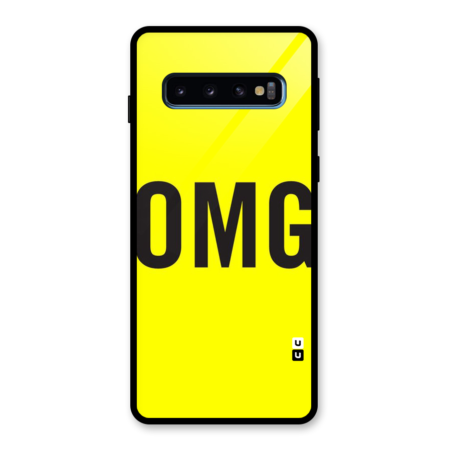Oh My God Glass Back Case for Galaxy S10
