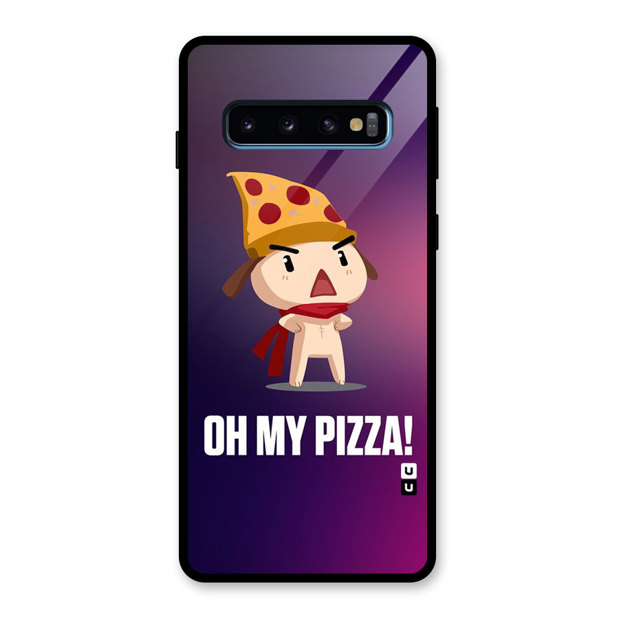 Oh My Pizza Glass Back Case for Galaxy S10