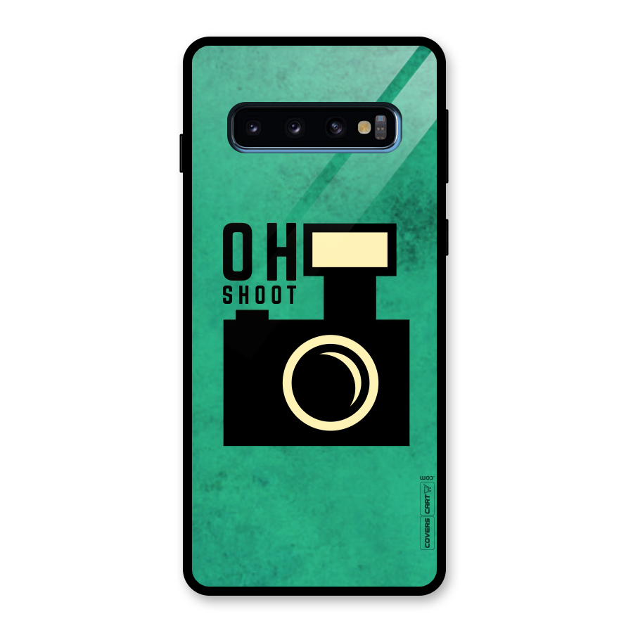 Oh Shoot Glass Back Case for Galaxy S10