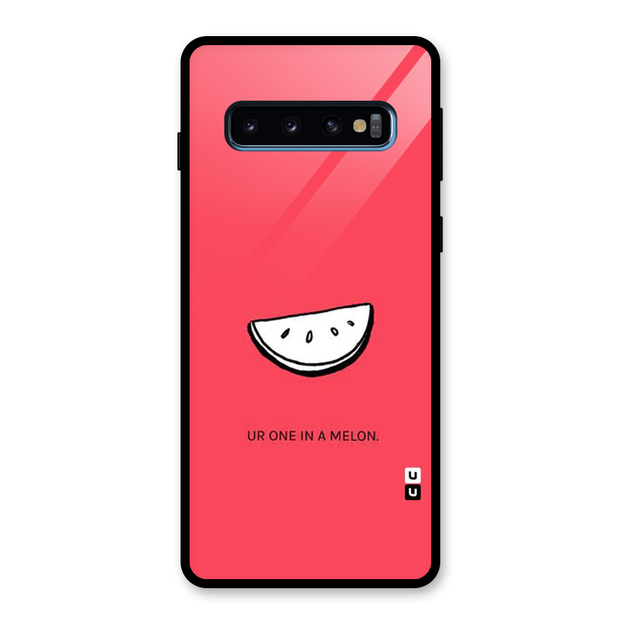 One In Melon Glass Back Case for Galaxy S10