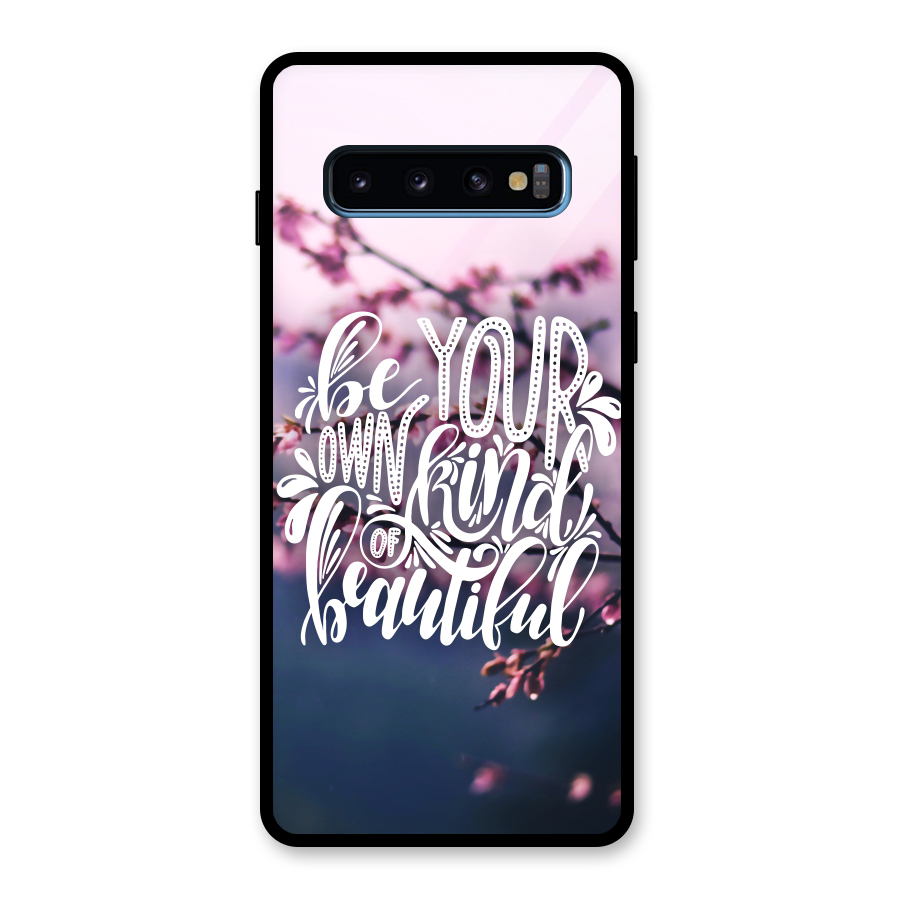 Own Kind of Beautiful Glass Back Case for Galaxy S10