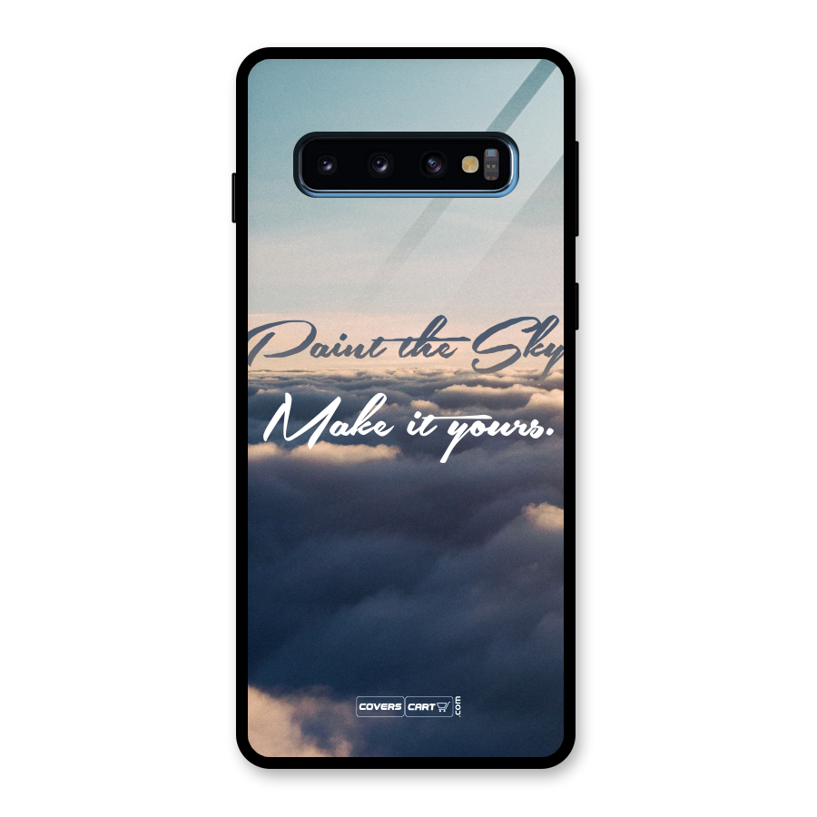 Paint the Sky Glass Back Case for Galaxy S10