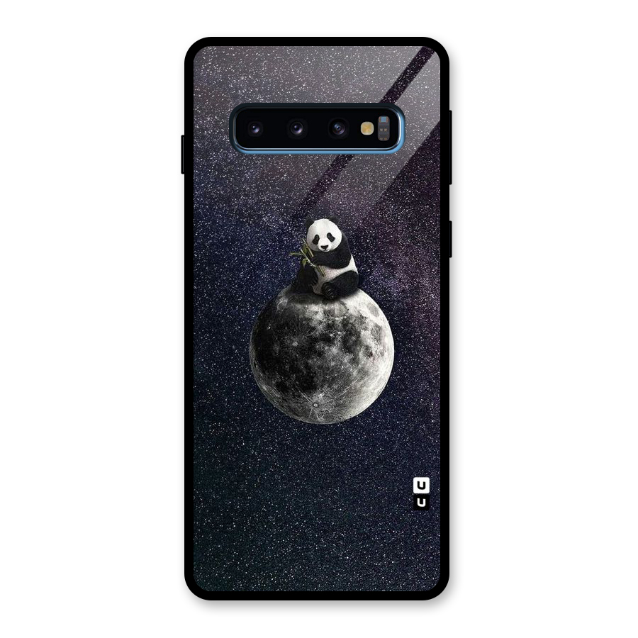 Panda Space Glass Back Case for Galaxy S10