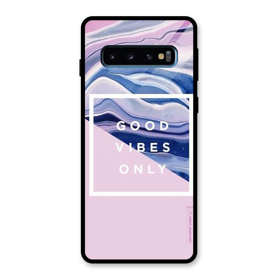 Pastel Color Vibes Glass Back Case for Galaxy S10