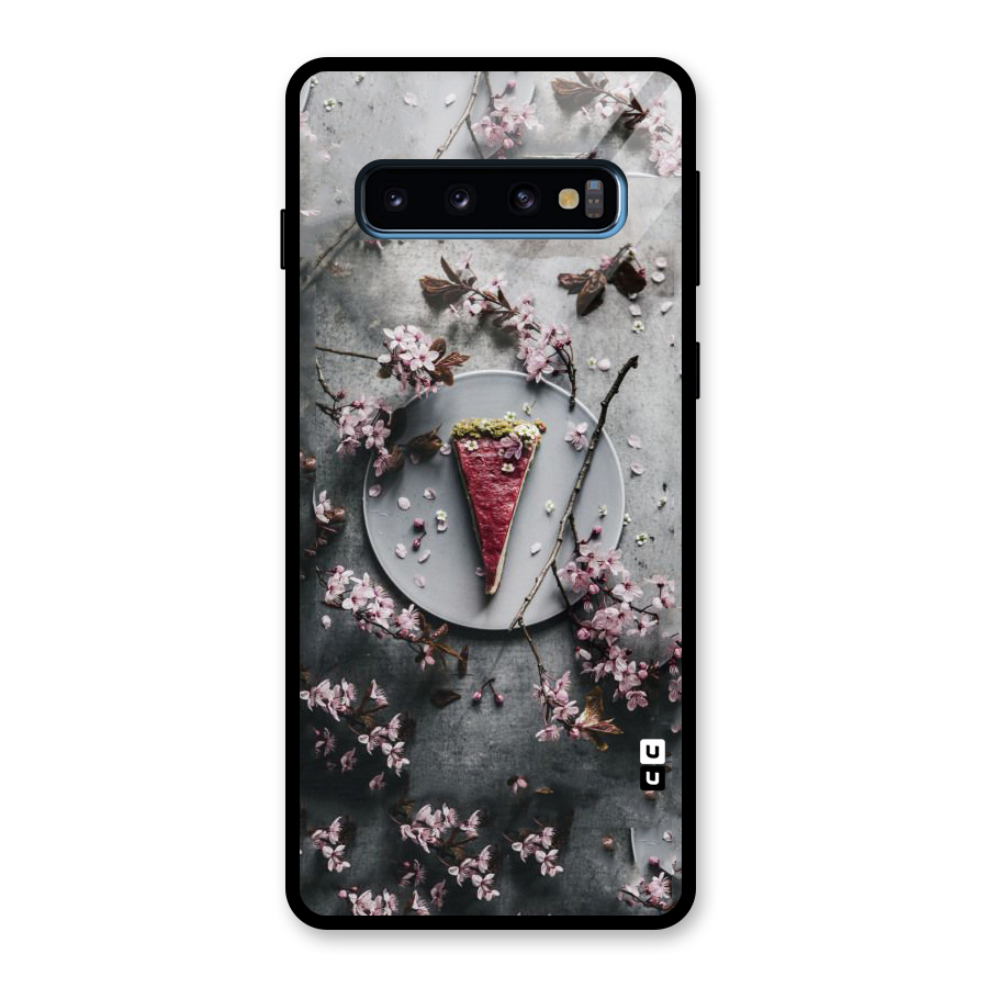 Pastry Florals Glass Back Case for Galaxy S10