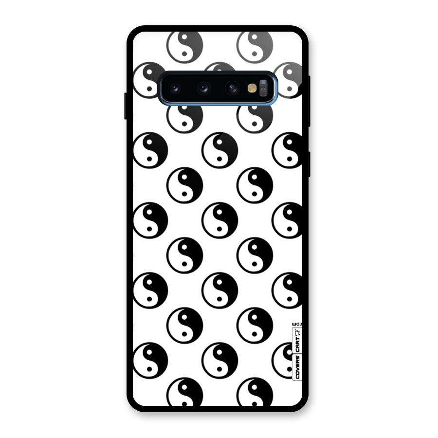 Peace Balls Glass Back Case for Galaxy S10