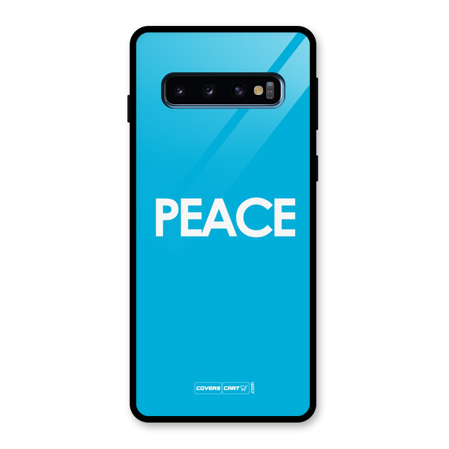 Peace Glass Back Case for Galaxy S10