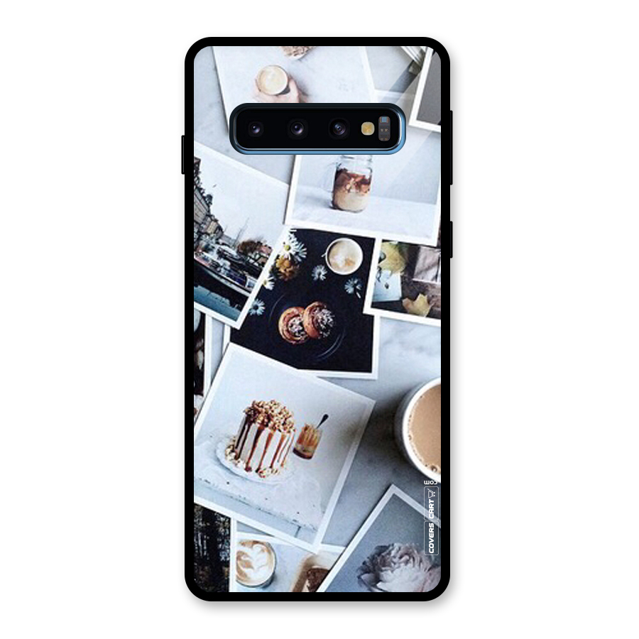 Pictures Coffee Glass Back Case for Galaxy S10