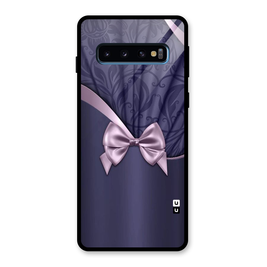 Pink Ribbon Glass Back Case for Galaxy S10