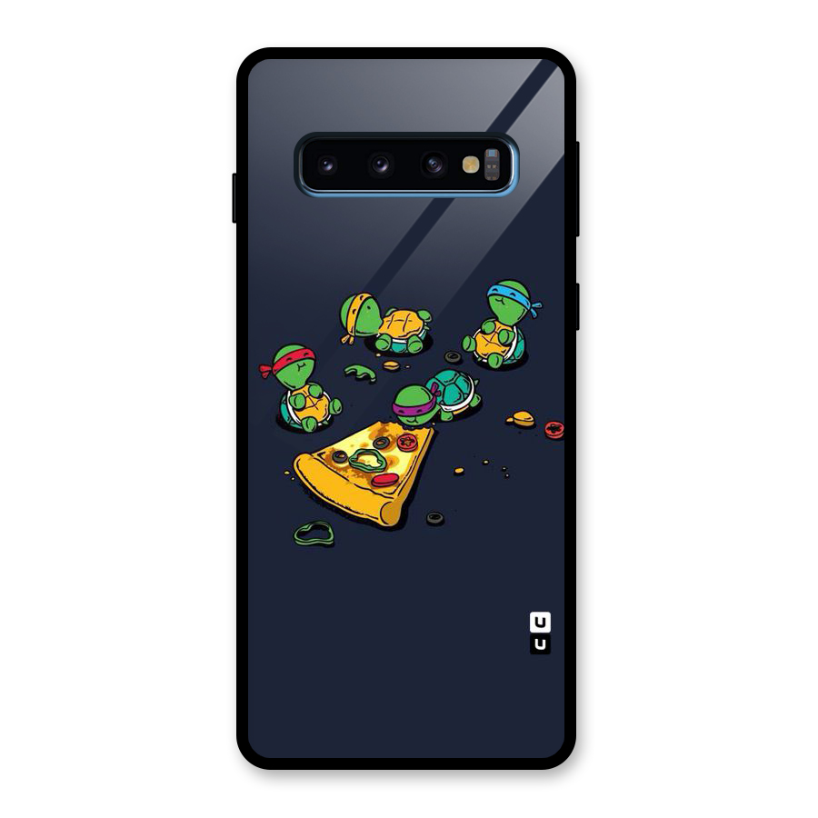 Pizza Overload Glass Back Case for Galaxy S10