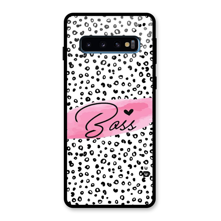 Polka Boss Glass Back Case for Galaxy S10