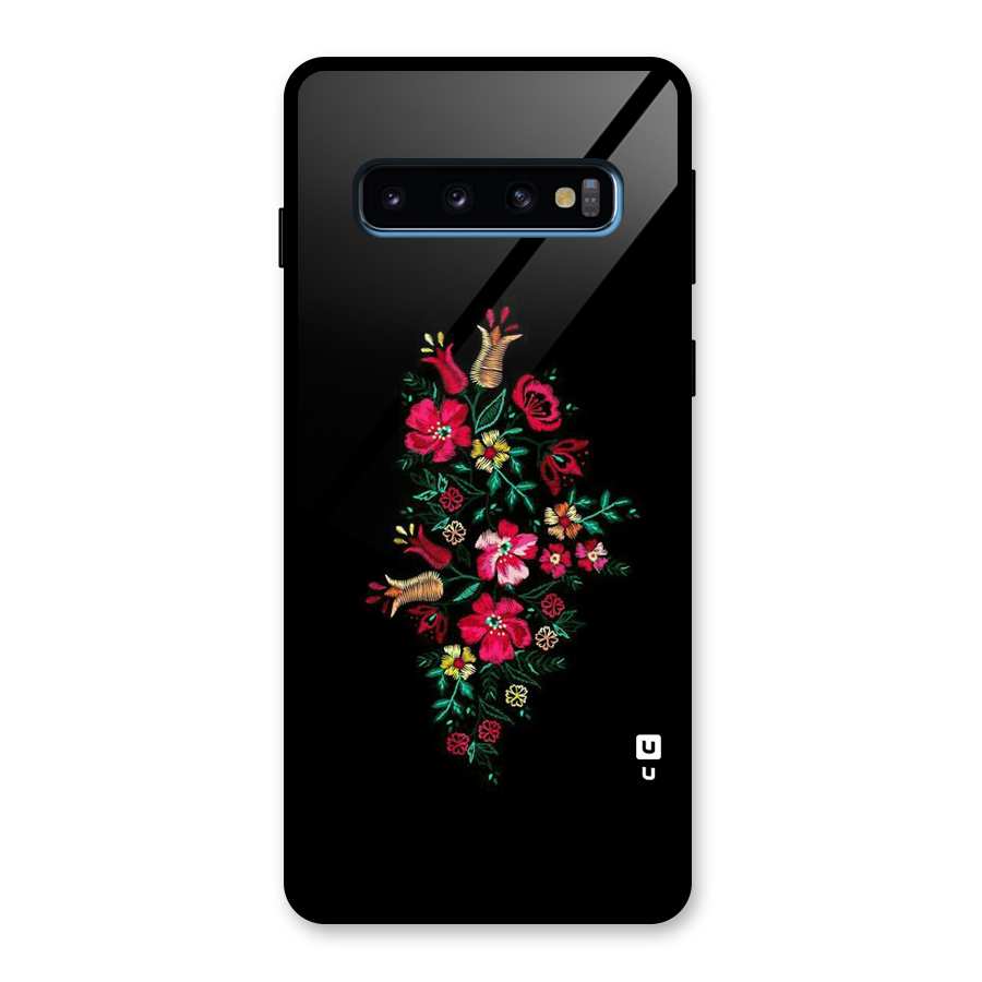 Pretty Allure Flower Glass Back Case for Galaxy S10