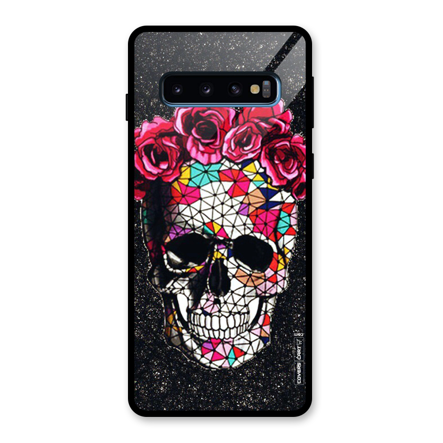 Pretty Dead Face Glass Back Case for Galaxy S10