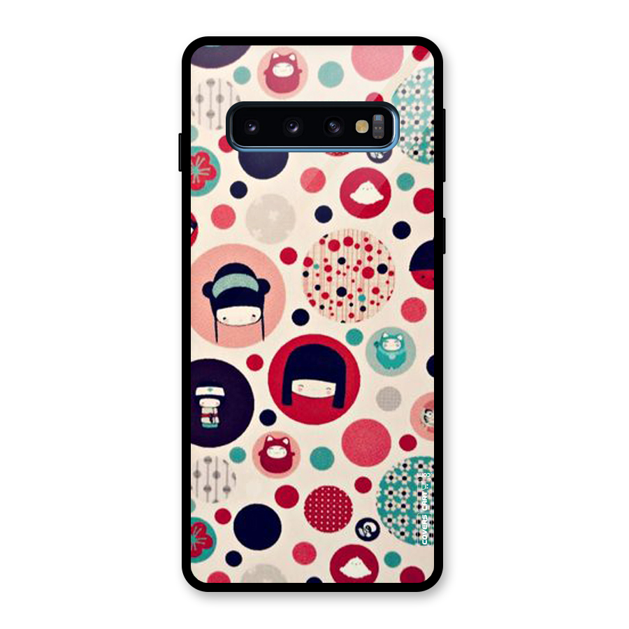Quirky Glass Back Case for Galaxy S10