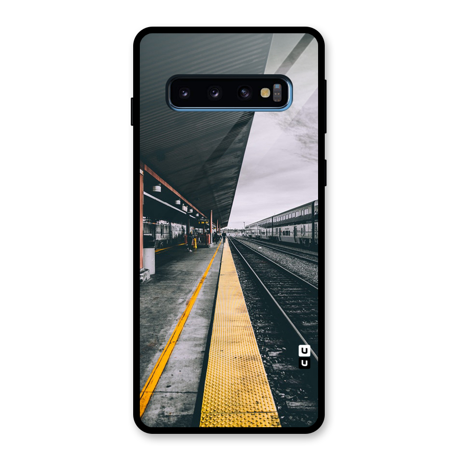 Railway Track Glass Back Case for Galaxy S10