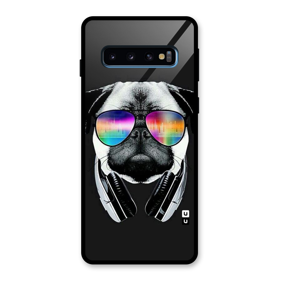 Rainbow Dog Swag Glass Back Case for Galaxy S10