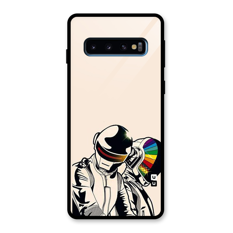 Rainbow Radio Glass Back Case for Galaxy S10