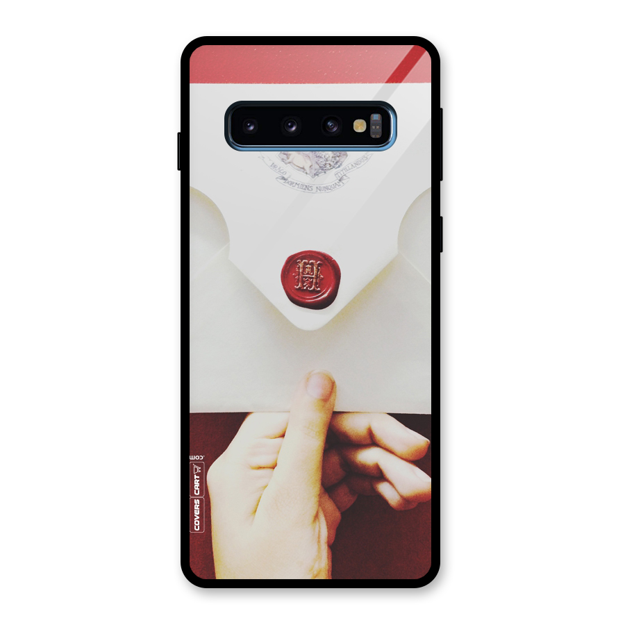 Red Envelope Glass Back Case for Galaxy S10