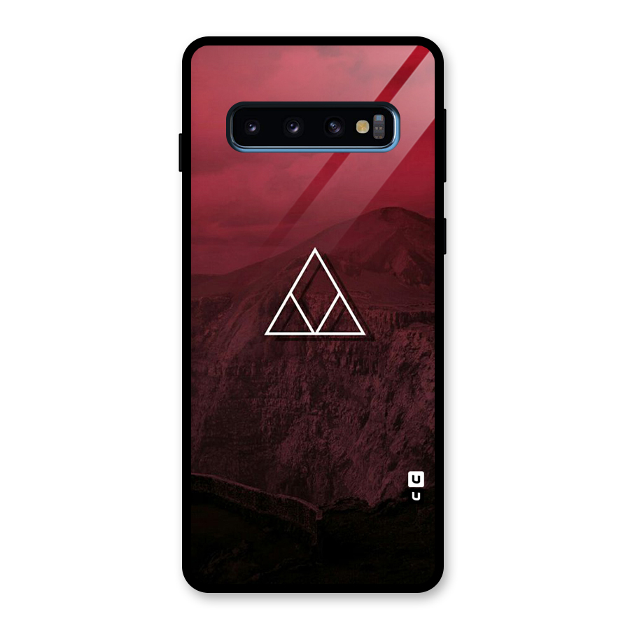 Red Hills Glass Back Case for Galaxy S10